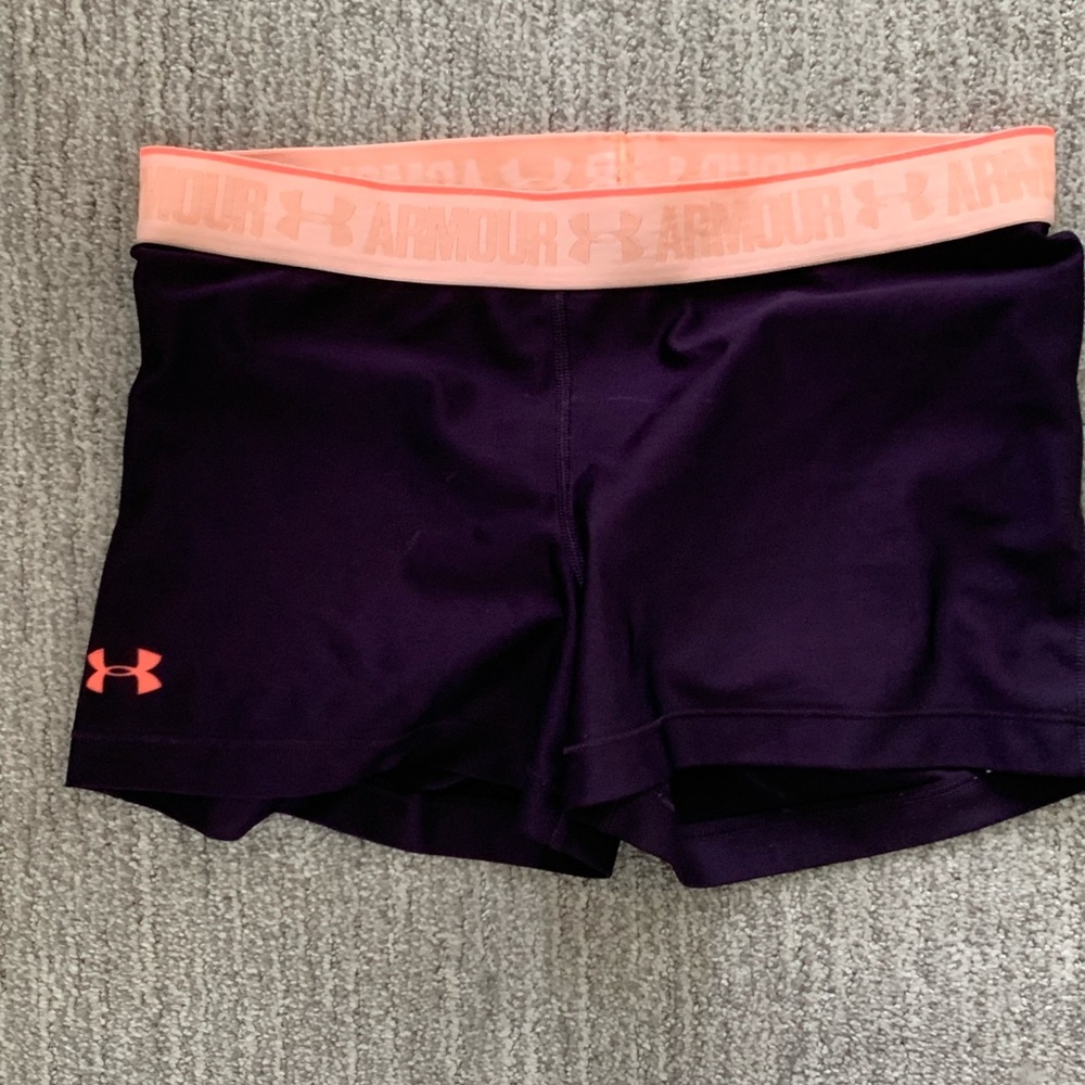 Under Armour Athletic Shorts Purple and Pink